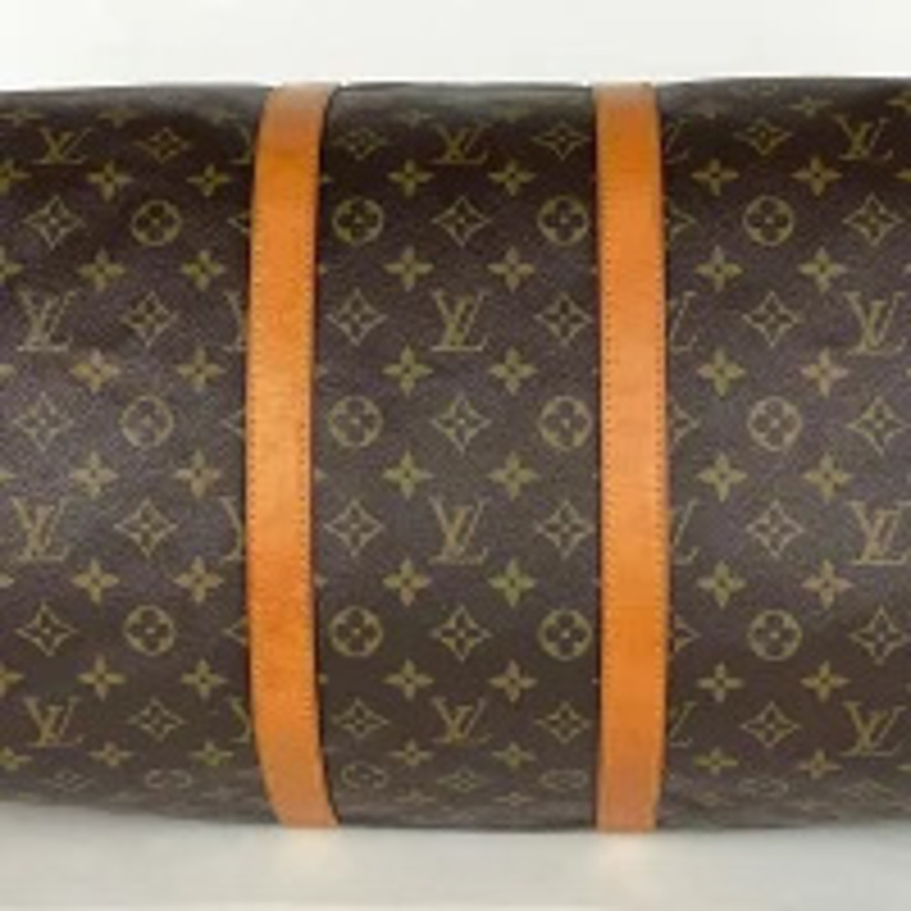Louis Vuitton Keepall Boston Handbag Travel Bag Business Monogram Brown